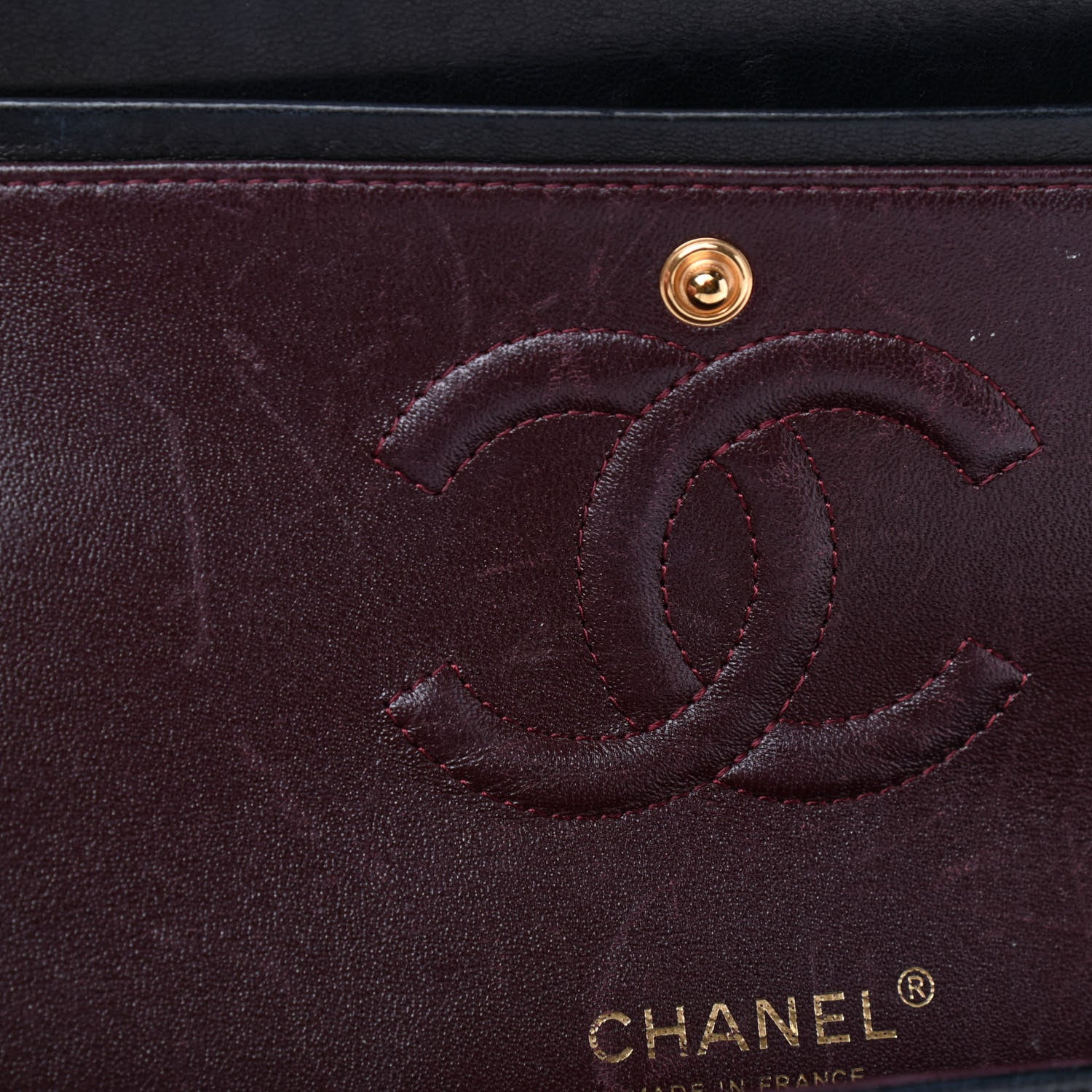 Chanel Lambskin Quilted Medium Double Flap Black 7 of 16