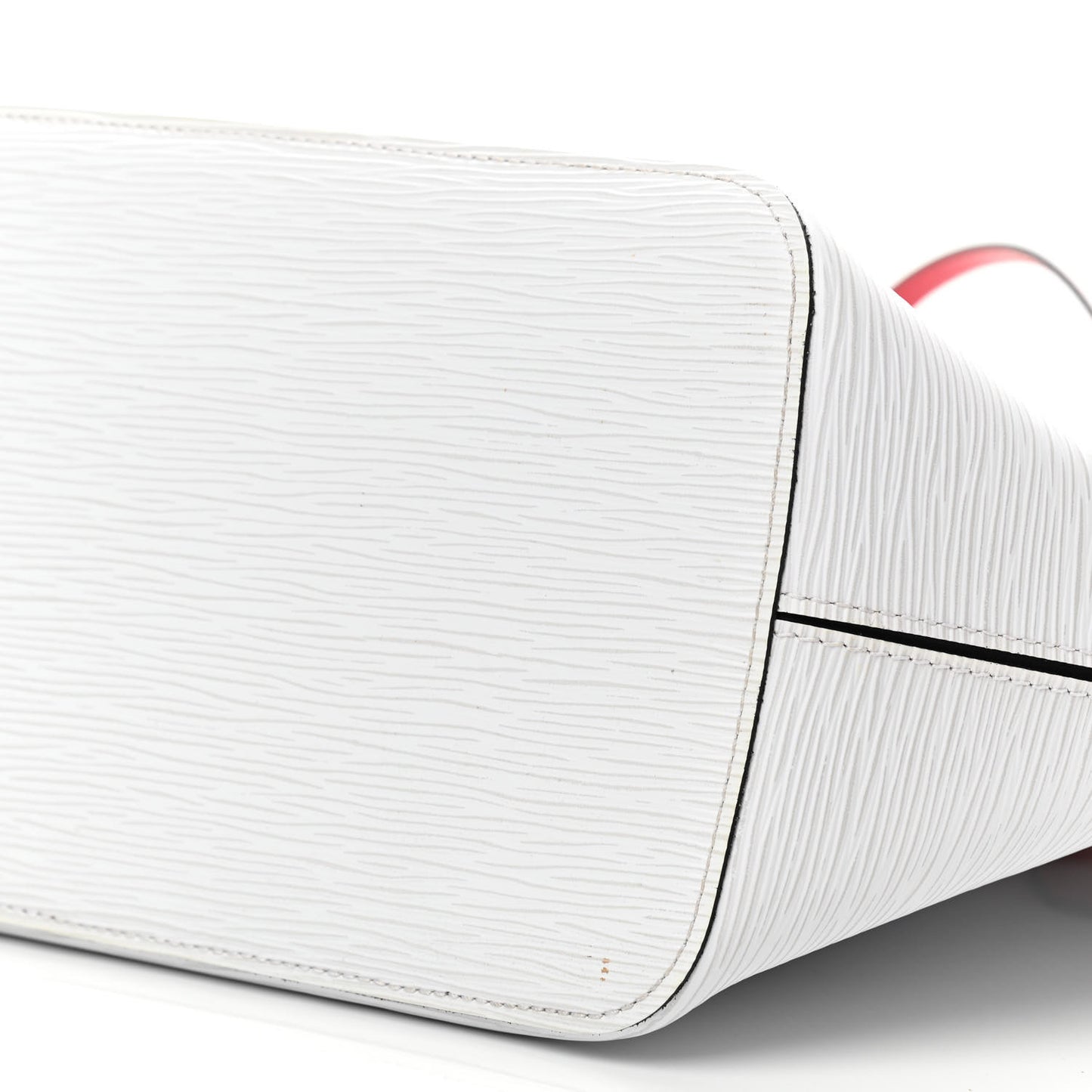 Epi Neverfull MM White Scarlet Black