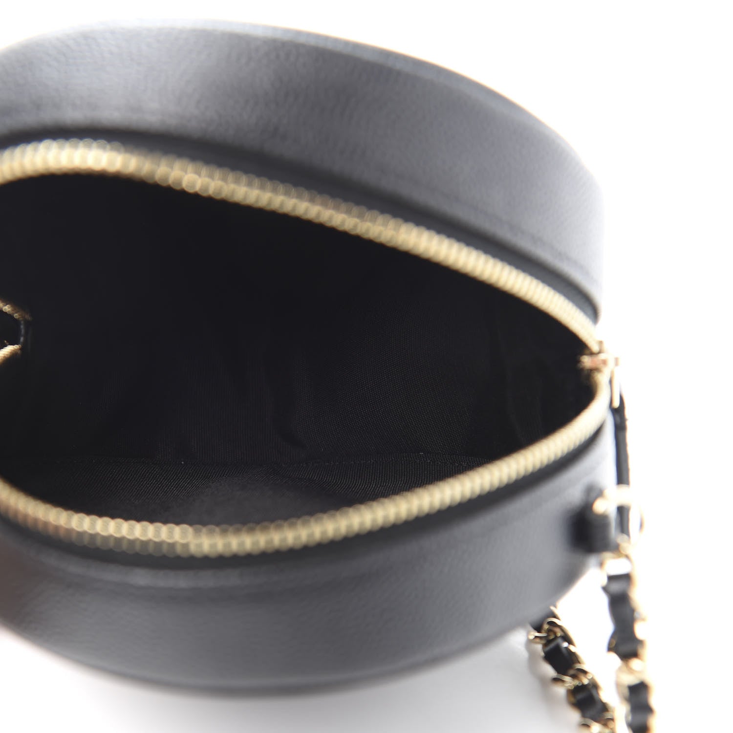 Chanel Caviar Quilted Round Filigree Crossbody Black 5 of 11