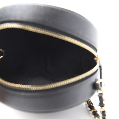 Chanel Caviar Quilted Round Filigree Crossbody Black 5 of 11