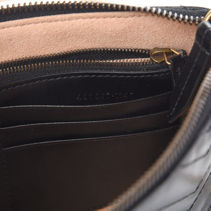 Gucci Calfskin Matelasse Mini GG Marmont Chain Bag Black 7 of 11