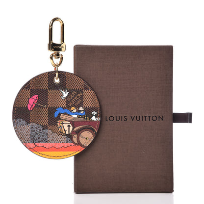 Louis Vuitton Damier Ebene 2015 Christmas Animation Bag Charm Key Ring 6 of 6