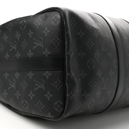 Louis Vuitton Monogram Eclipse Keepall Bandouliere 45 10 of 14