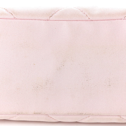 Chanel Coated Canvas Quilted Small Paris Biarritz Tote Pink 20 of 25