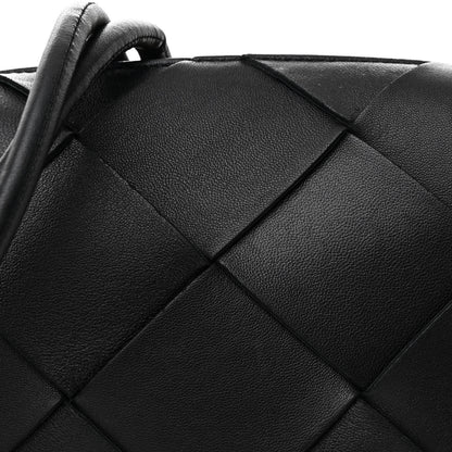 Bottega Veneta Lambskin Maxi Intrecciato Small Cassette Camera Bag Black 7 of 9