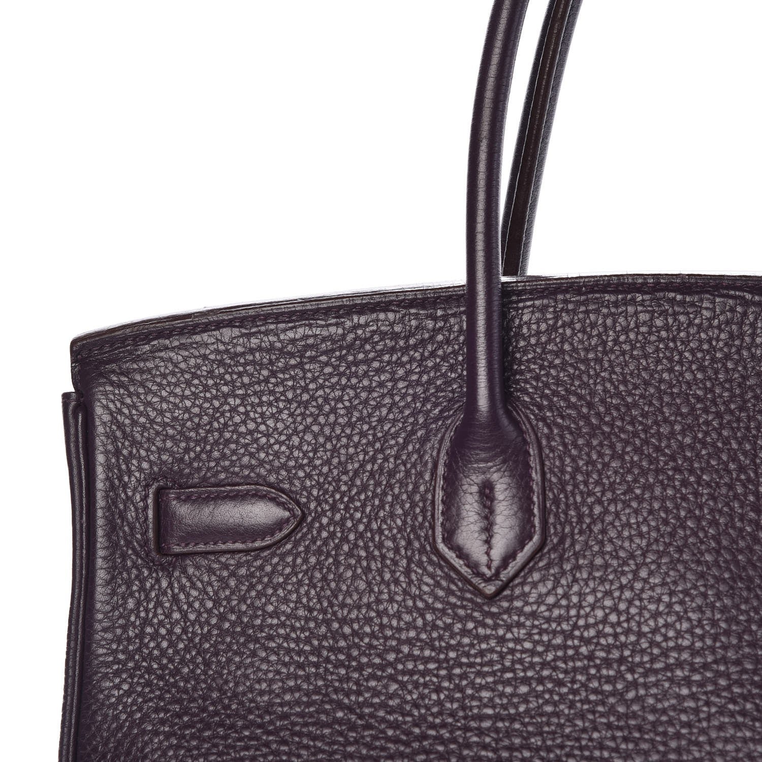 Hermes Taurillon Clemence Birkin 35 Raisin 24 of 36