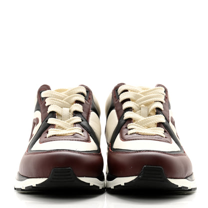 Chanel Calfskin CC Sneakers 38 Brown White Black 2 of 12