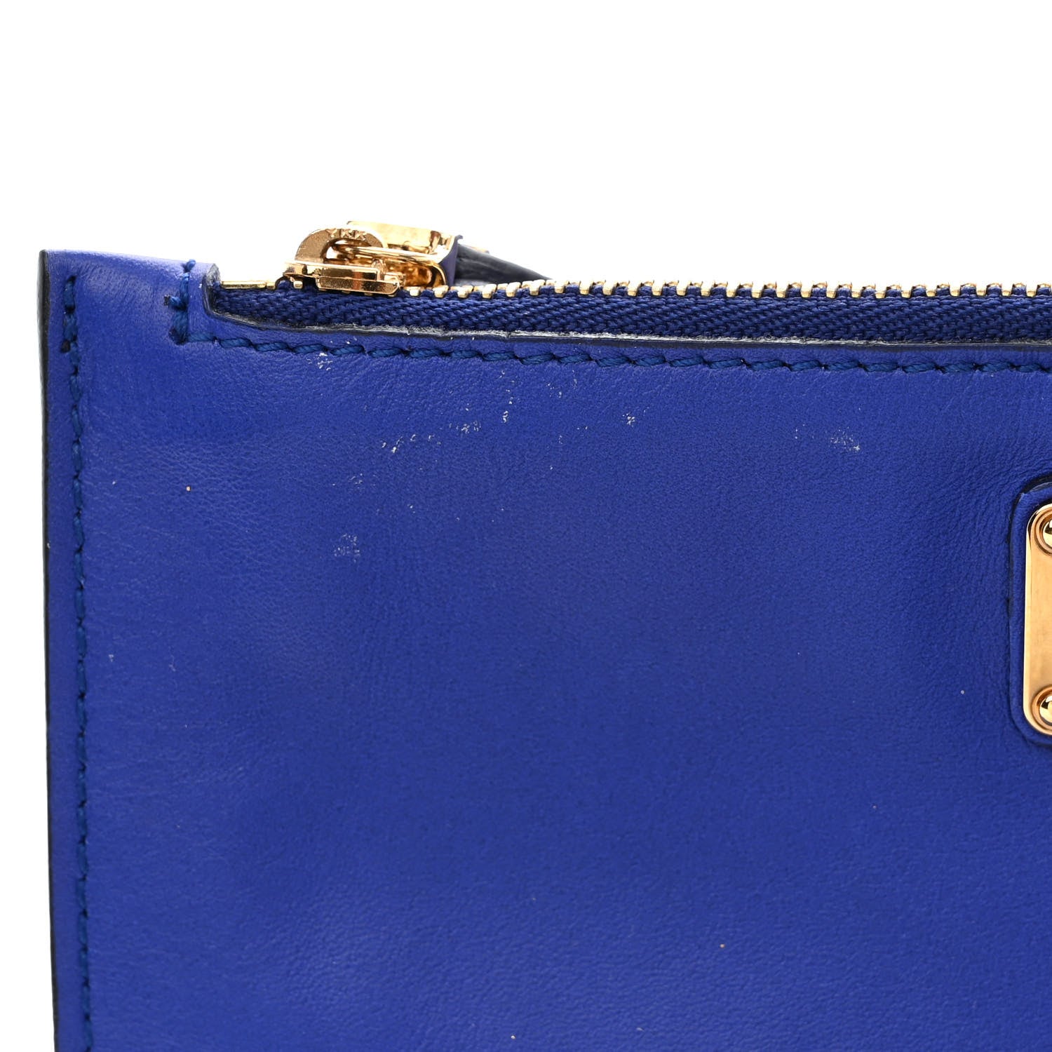 Salvatore Ferragamo Calfskin Sookie Shoulder Bag Blue 13 of 13