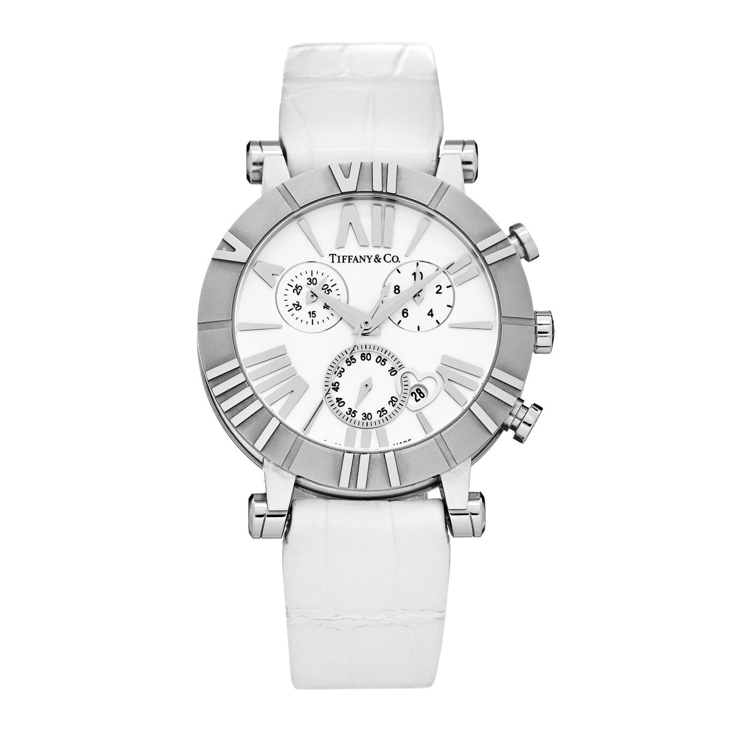 Stainless Steel Alligator 36mm Atlas Chronograph Quartz Watch