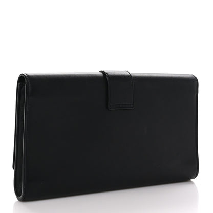Saint Laurent SAINT LAURENT Calfskin Classic Y Ligne Clutch Black 3 of 11