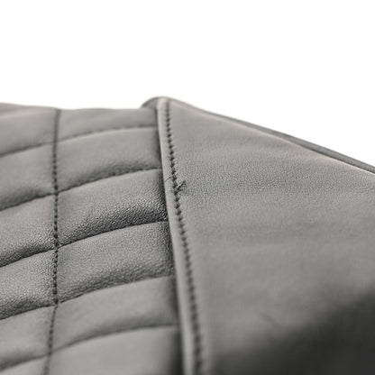 Chanel Calfskin Quilted Large Cambon Flap Black White 11 of 11
