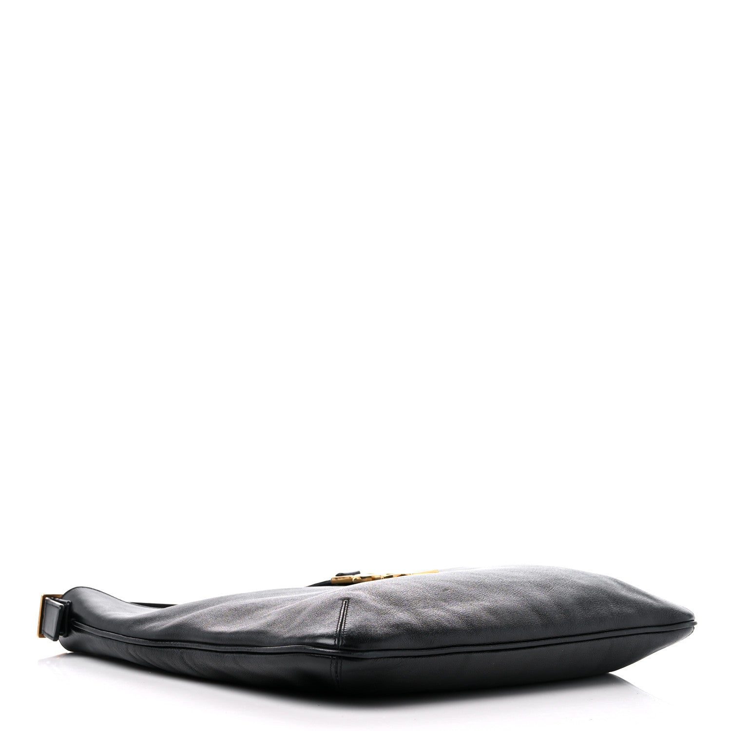 Saint Laurent Calfskin Monogram Hobo Black 4 of 10