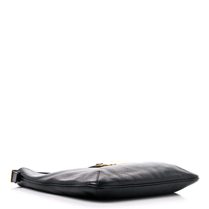 Saint Laurent Calfskin Monogram Hobo Black 4 of 10