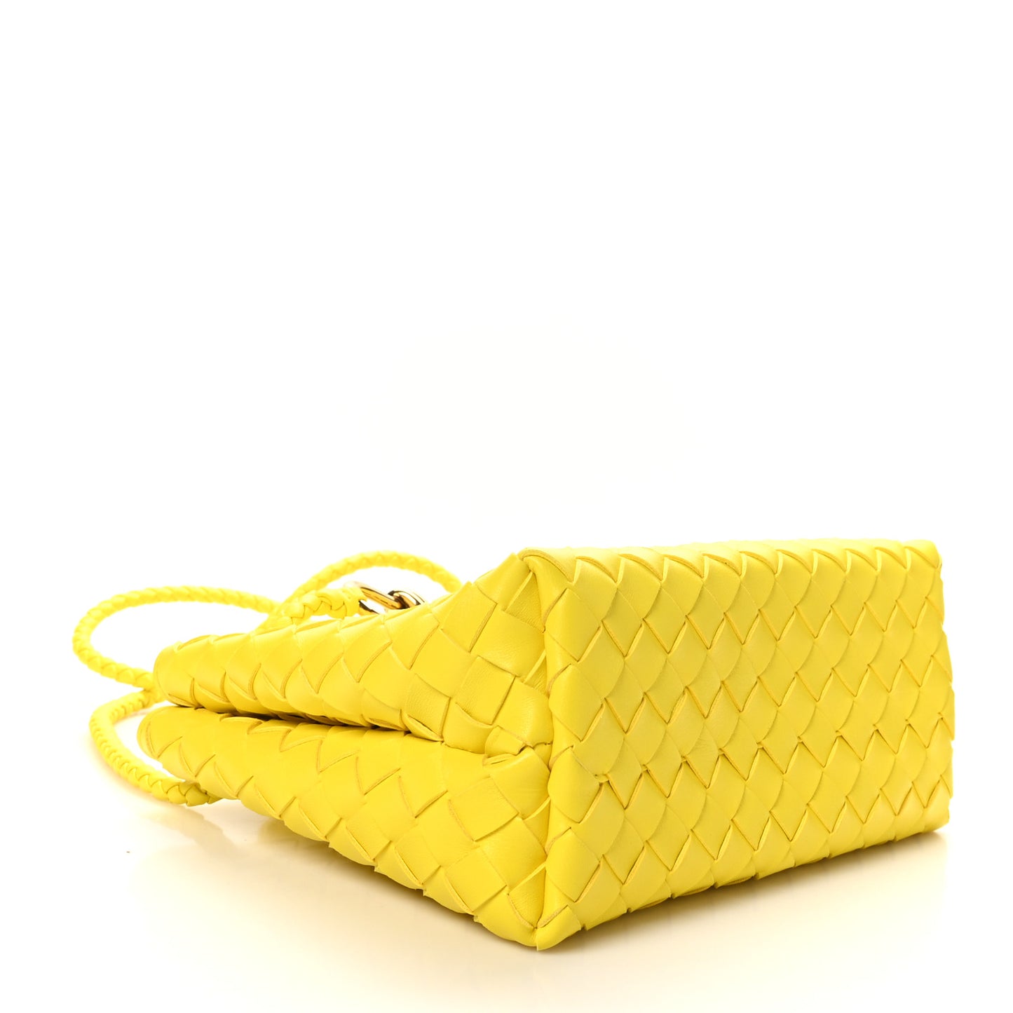 Nappa Intrecciato Small Andiamo Shoulder Bag Sulfur