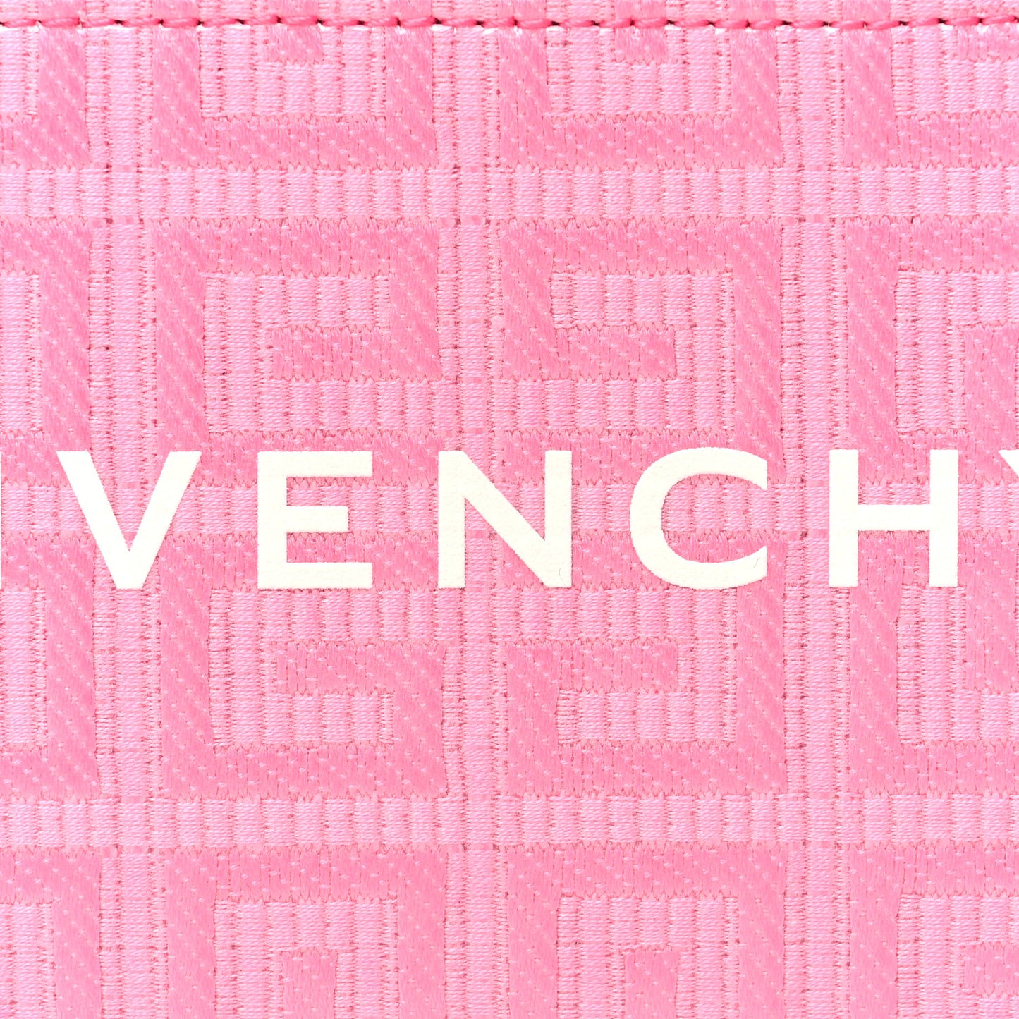 Coated Canvas Logo 4G Cut Zip Card Holder Pink