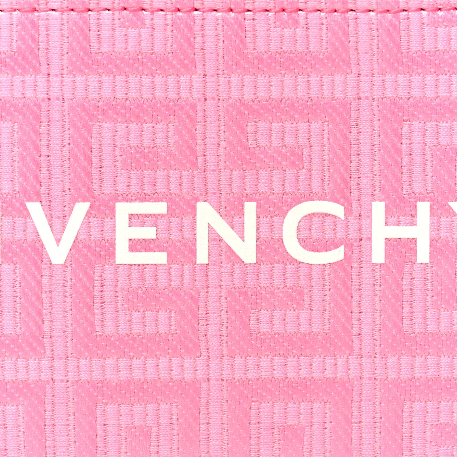 Givenchy Coated Canvas Logo 4G Cut Zip Card Holder Pink 7 of 8