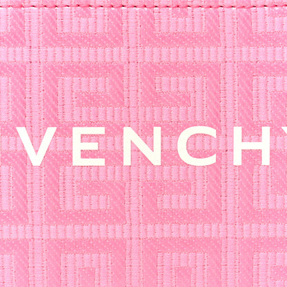 Givenchy Coated Canvas Logo 4G Cut Zip Card Holder Pink 7 of 8