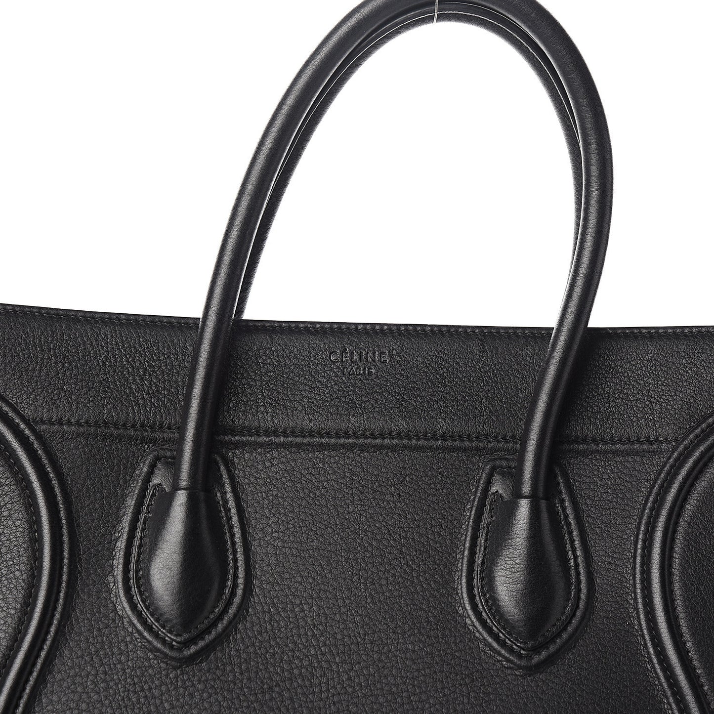 Supple Calfskin Medium Phantom Luggage Black