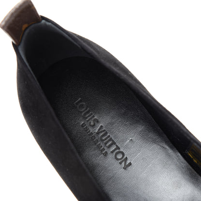 Louis Vuitton Suede Monogram Uniformes Ballet Flats 39 Black 8 of 10