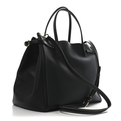 Valentino Garavani Calfskin Vlogo Medium Antibes Tote Black 3 of 9