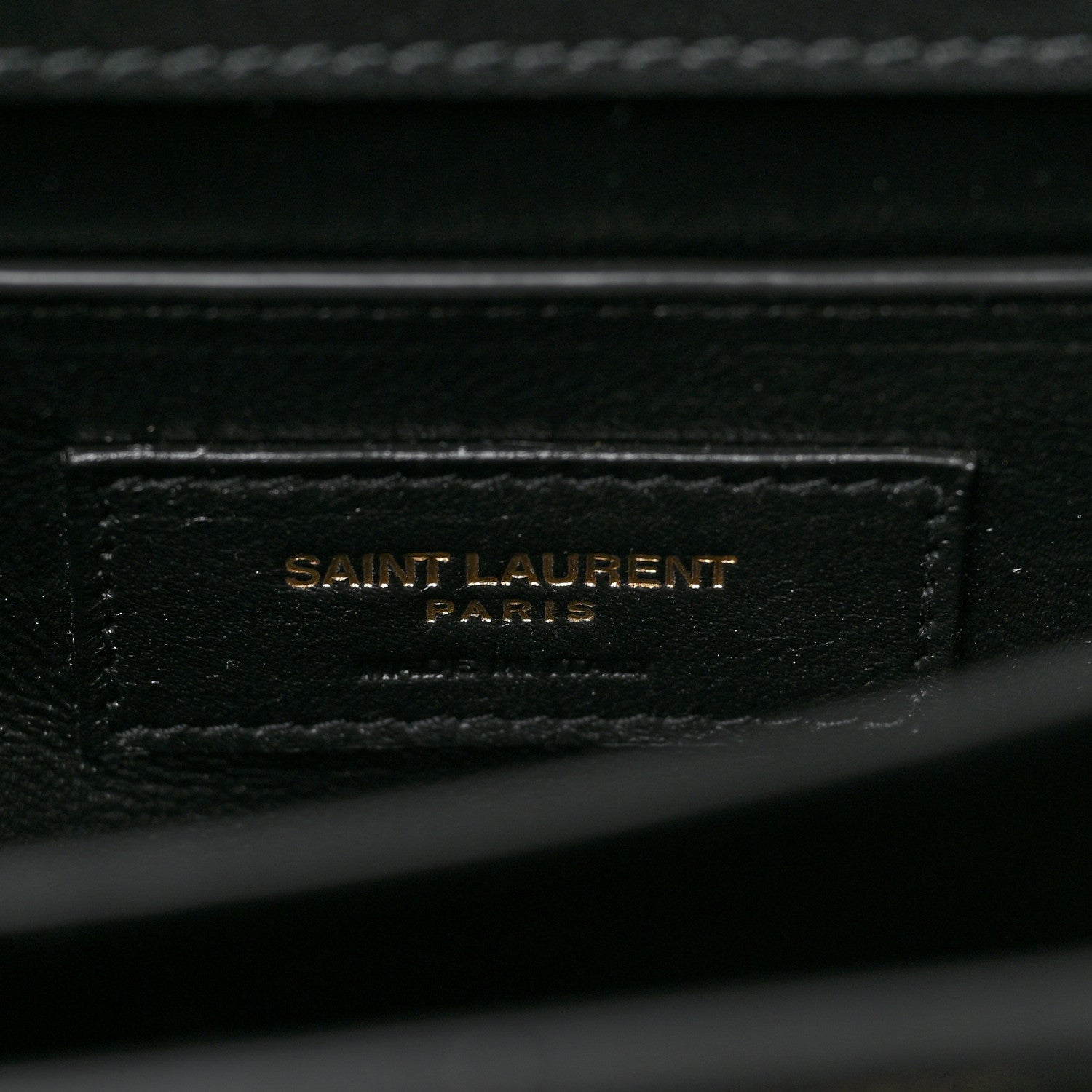 Saint Laurent Coated Bark Calfskin Medium Monogram Sunset Black 7 of 10