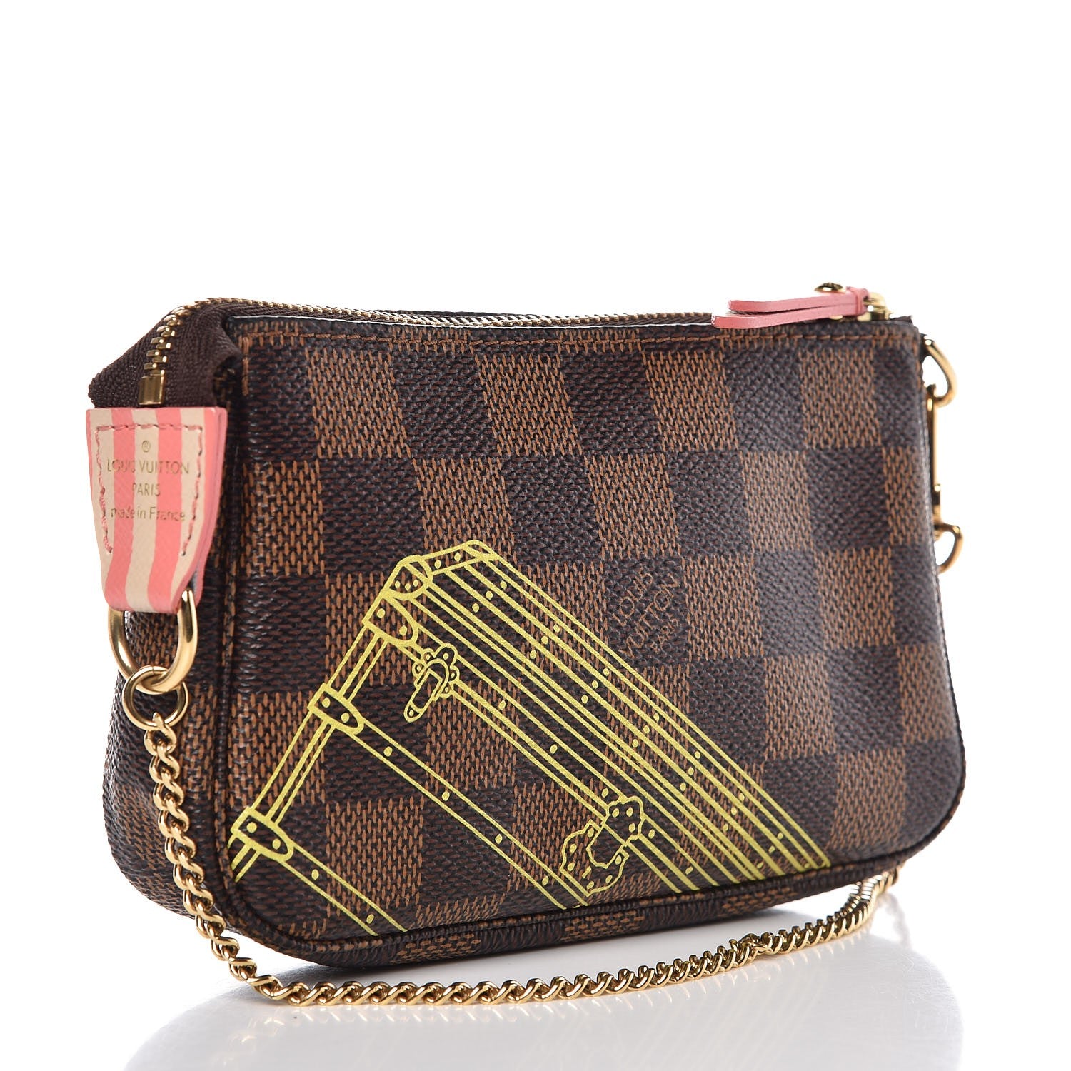 Louis Vuitton Damier Ebene 2014 Christmas Animation Mini Pochette Accessories 3 of 7