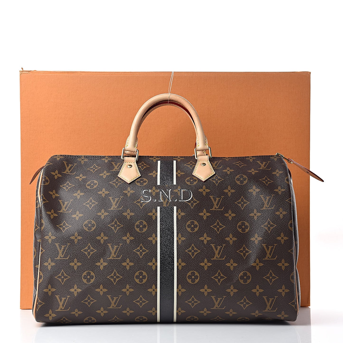 Monogram My LV Heritage Speedy 40 White Black