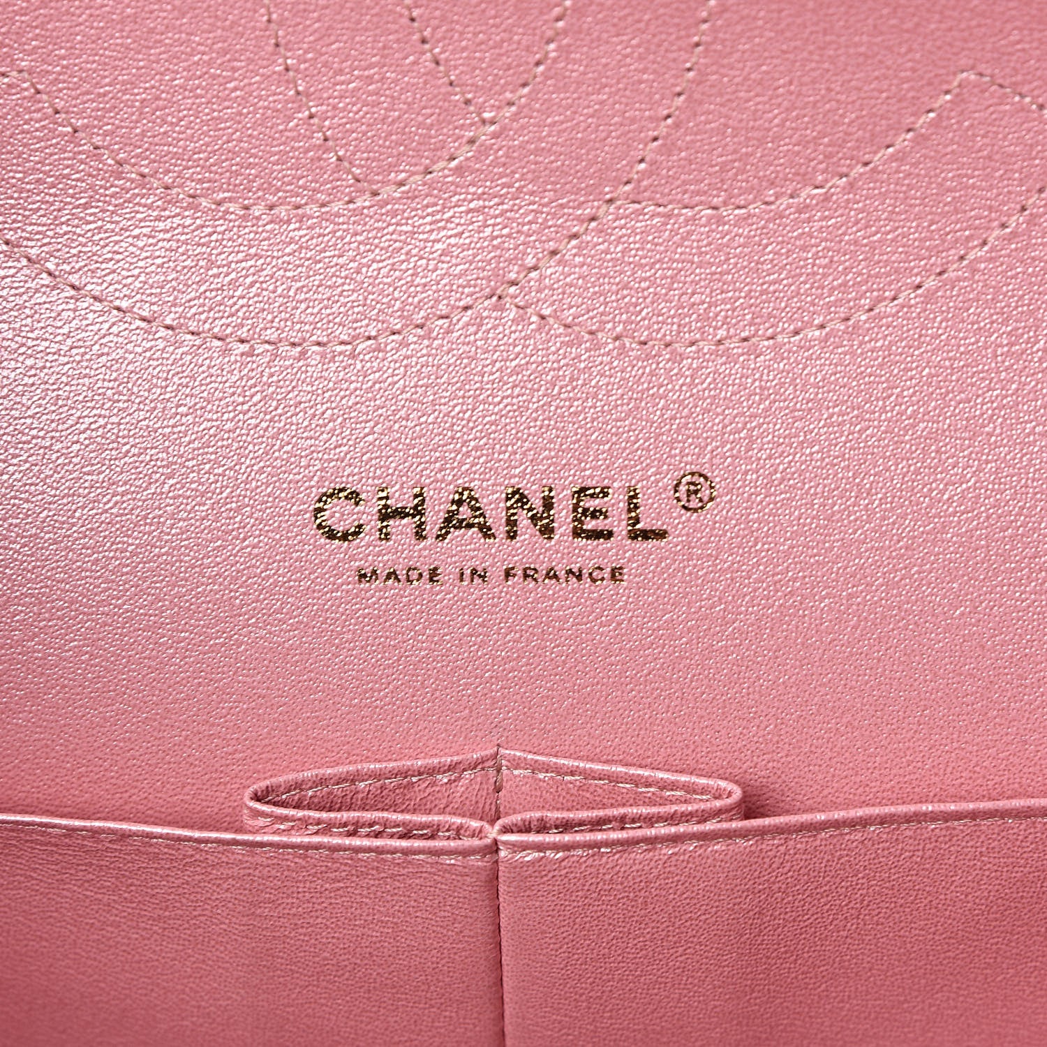 Chanel Iridescent Caviar Quilted Jumbo Double Flap Rose Pink 6 of 11