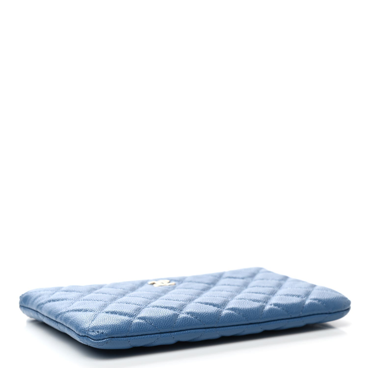 Chanel Caviar Quilted Small Pouch Blue 4 of 7