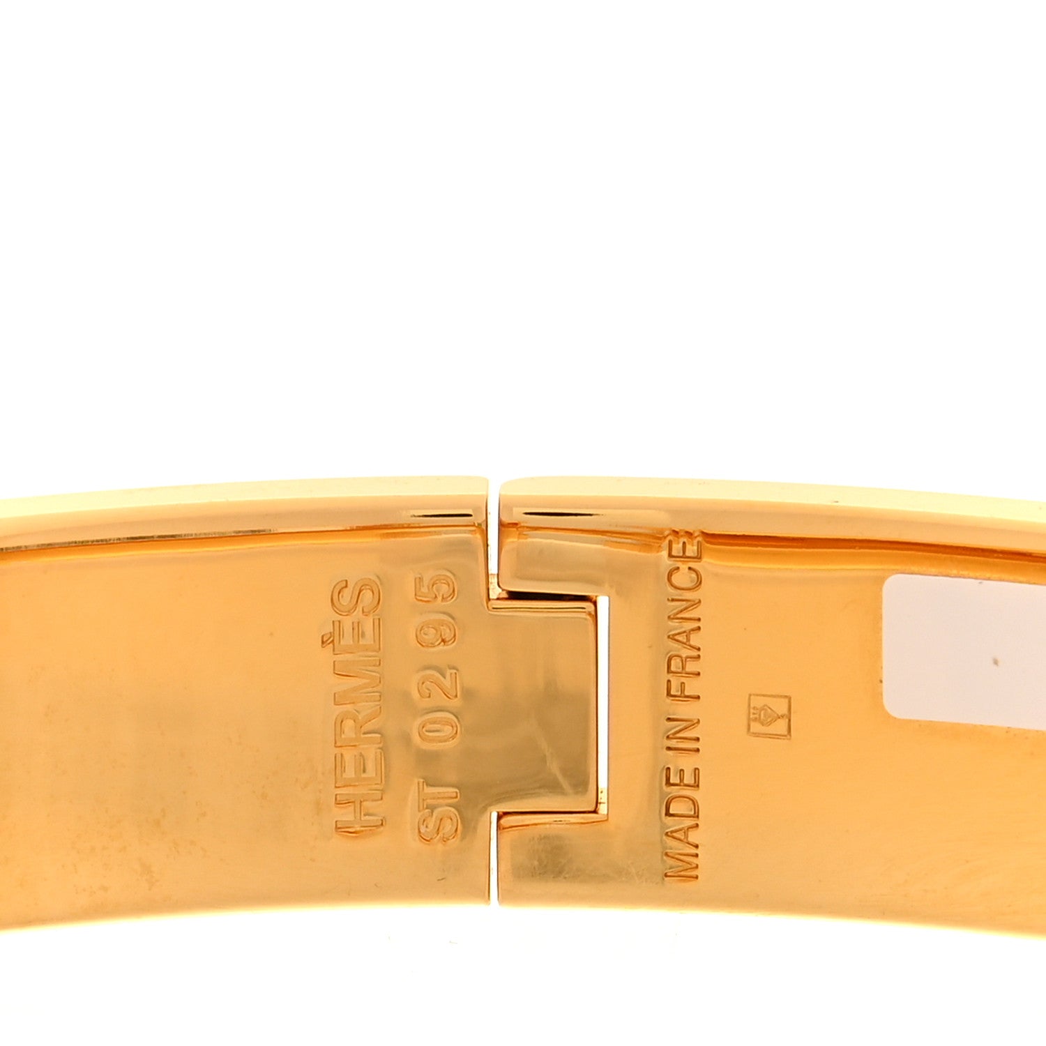 Hermes Enamel Narrow Clic Clac H Bracelet PM Bleu Orage 4 of 5