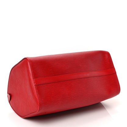 Louis Vuitton Epi Speedy 35 Castillan Red 4 of 9
