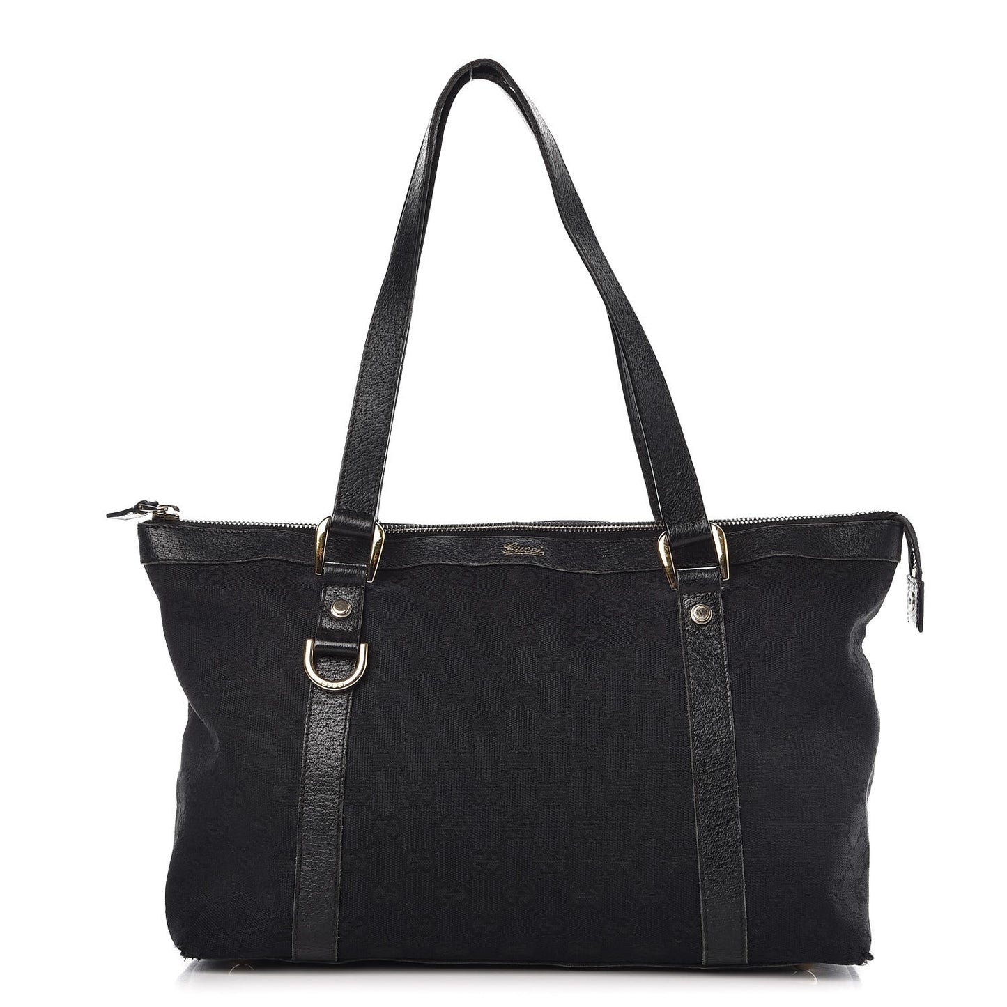 Monogram Medium Abbey Tote Black