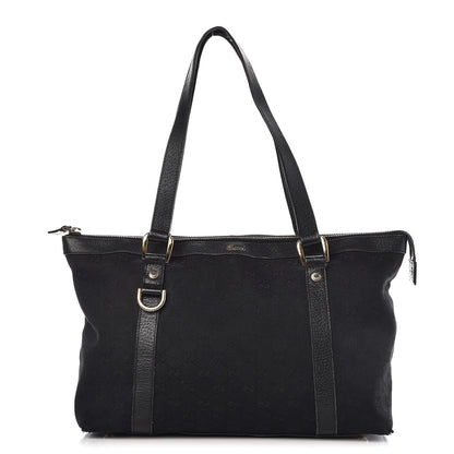 Gucci Monogram Medium Abbey Tote Black 1 of 19