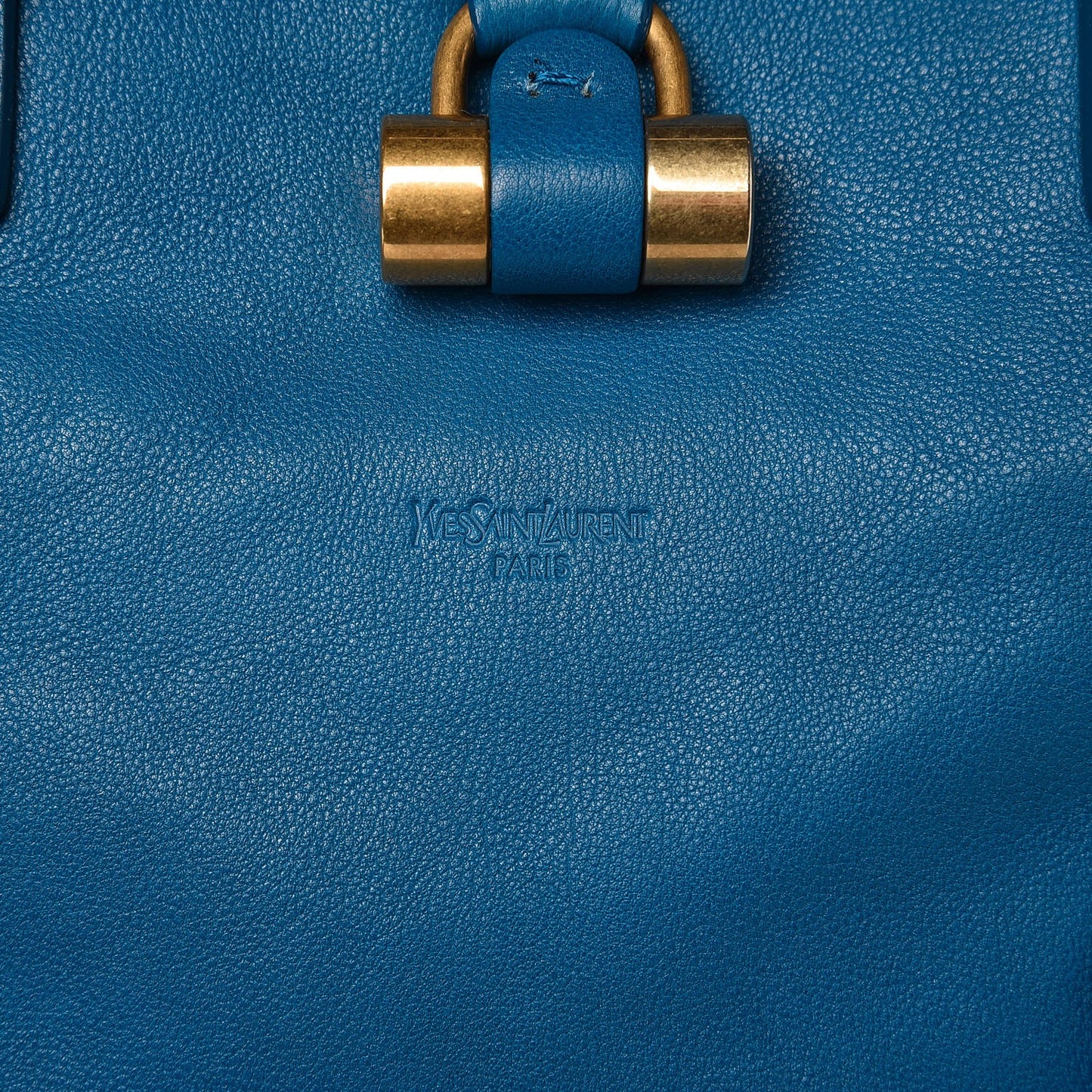 Calfskin Oversized Muse Turquoise