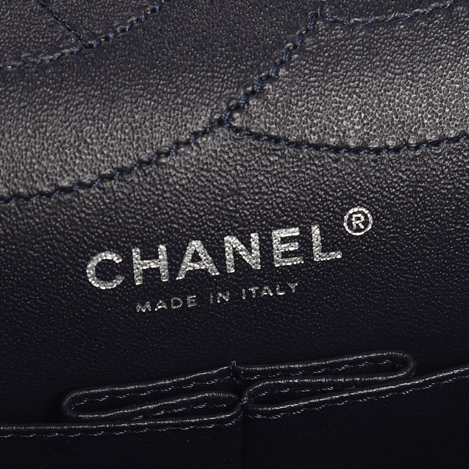 Chanel Aged Calfskin Quilted 2.55 Reissue 227 Flap Navy Blue 7 of 9