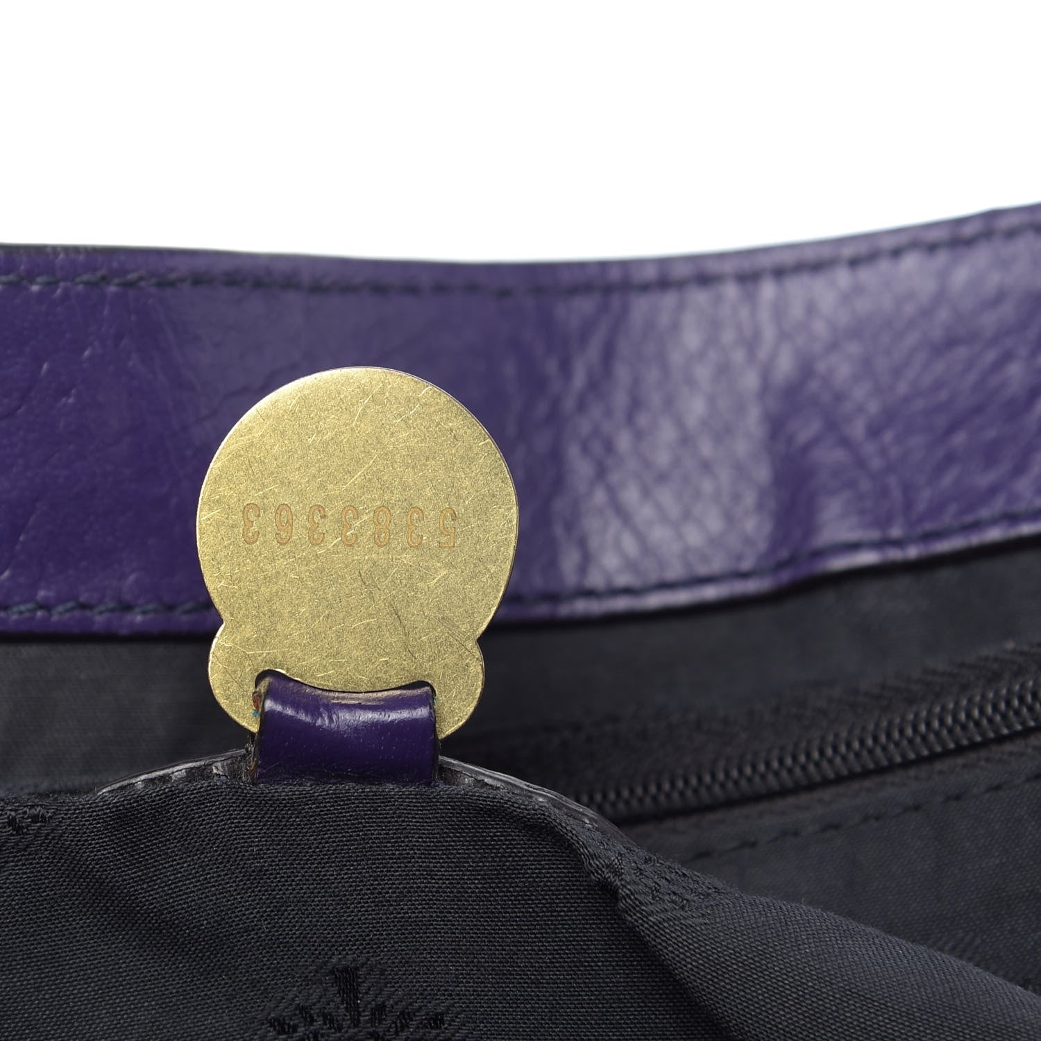 Mulberry Polished Buffalo Oversized Alexa Grape 7 of 15