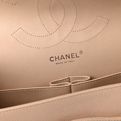 Chanel Caviar Quilted Jumbo Double Flap Light Beige 8 of 10