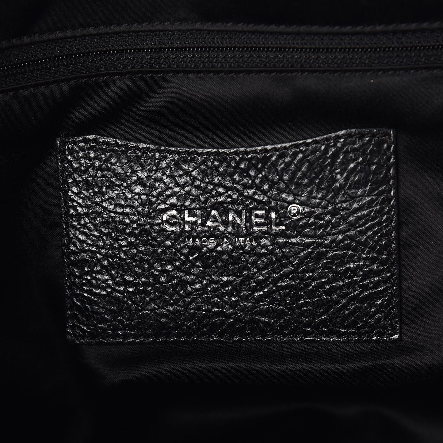 Glazed Calfskin Large On The Road Tote Black