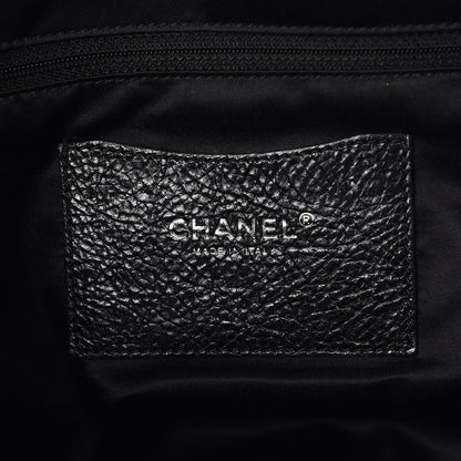 Chanel Glazed Calfskin Large On The Road Tote Black 8 of 10