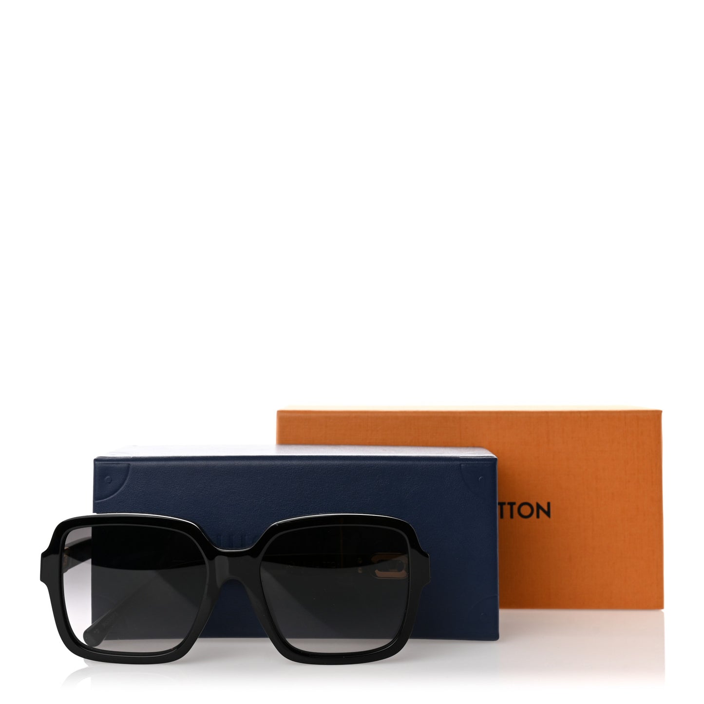Acetate Mini Link Soft Square Sunglasses Z1727E Black