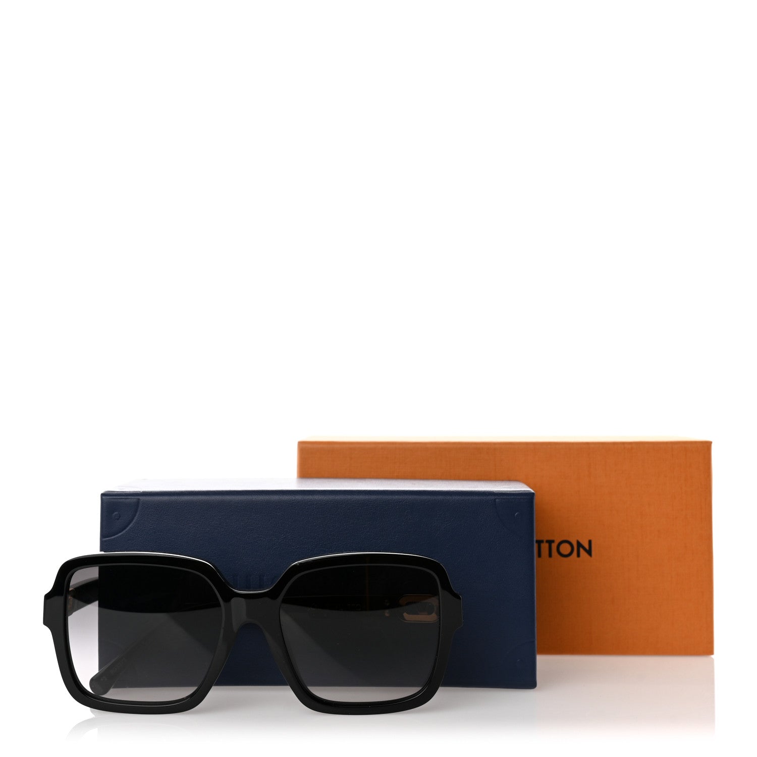 Louis Vuitton Acetate Mini Link Soft Square Sunglasses Z1727E Black 8 of 8