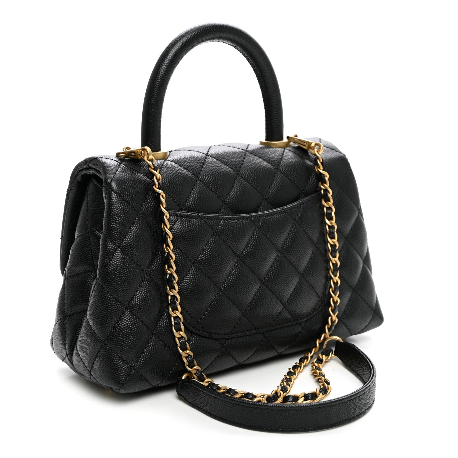 Chanel Caviar Quilted Mini Coco Handle Flap Black 3 of 11