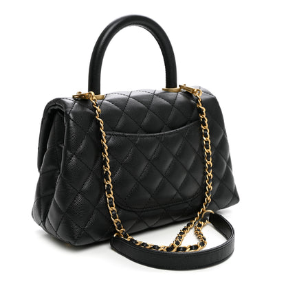 Chanel Caviar Quilted Mini Coco Handle Flap Black 3 of 11
