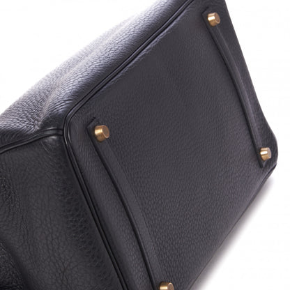 Hermes Taurillon Clemence Birkin 35 Black 6 of 31