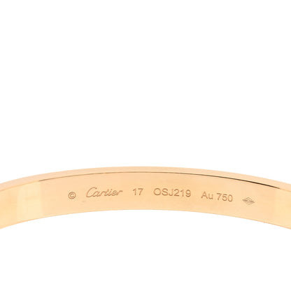 Cartier 18K Yellow Gold LOVE Bracelet 17 3 of 5
