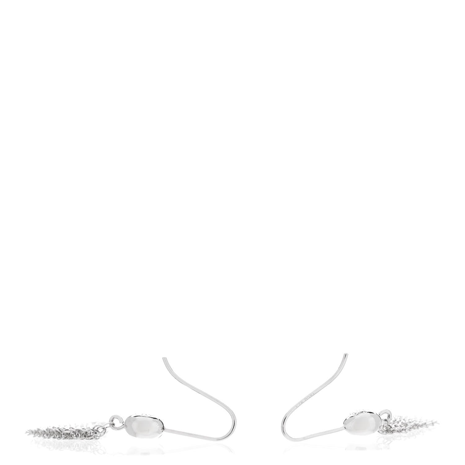Tiffany Sterling Silver Small Elsa Peretti Mesh Earrings 3 of 4
