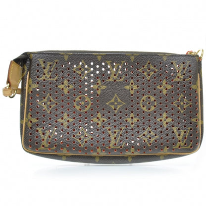 Louis Vuitton Monogram Perforated Pochette Accessories Bag Orange 4 of 10