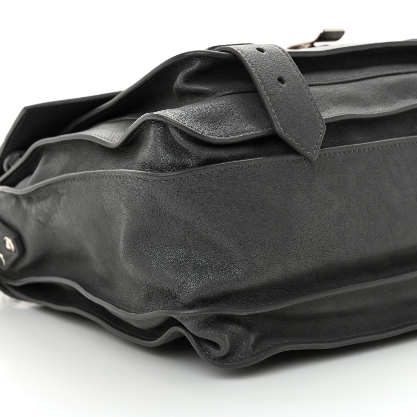 Lambskin Medium PS1 Satchel Heather Grey