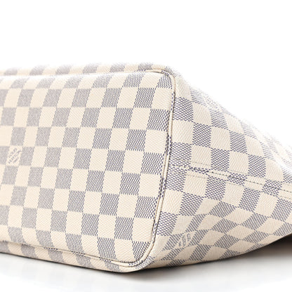 Louis Vuitton Damier Azur Neo Neverfull MM Rose Ballerine 7 of 9