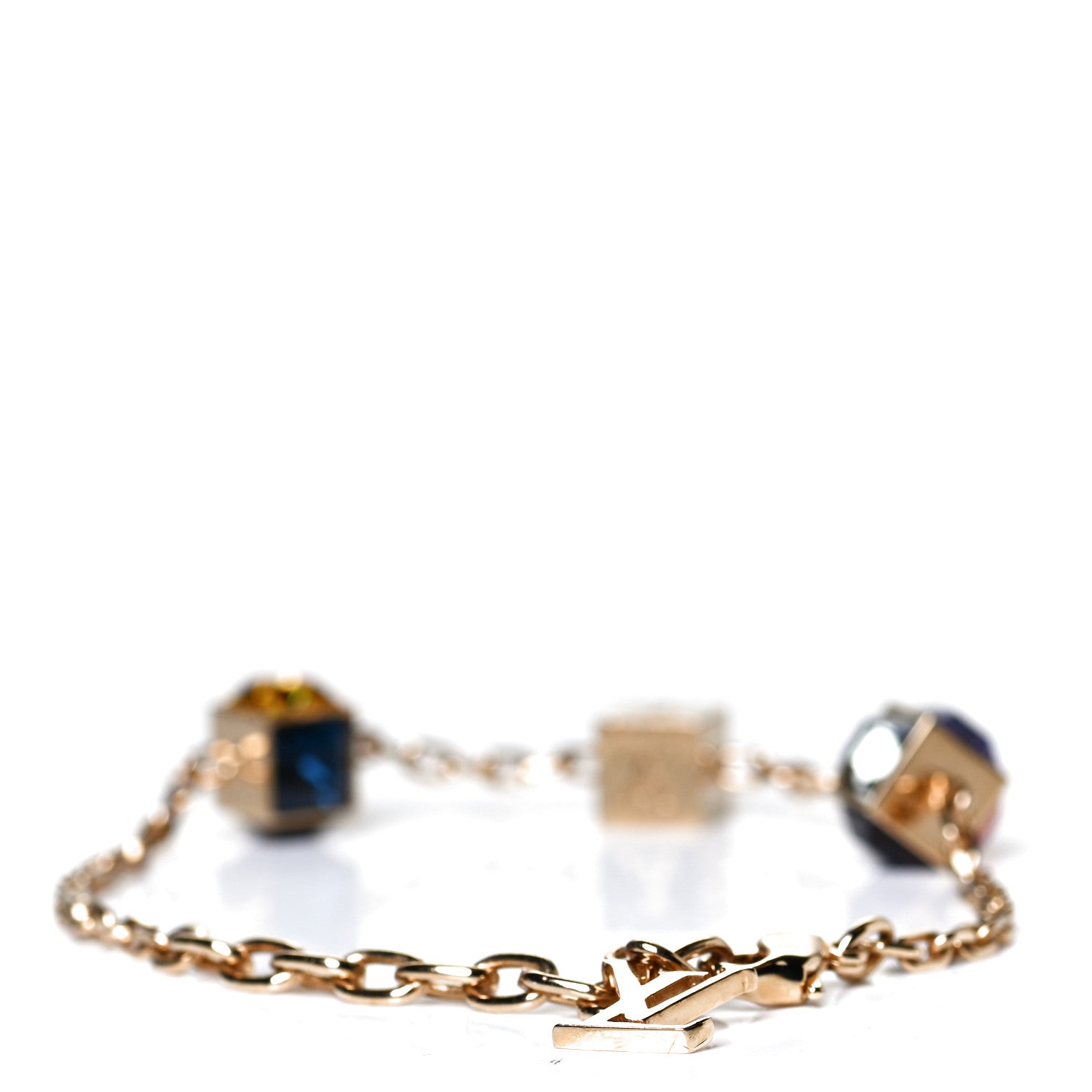 Louis Vuitton Swarovski Gamble Bracelet Gold 3 of 4